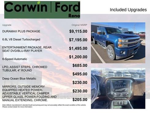 Used 2015 Chevrolet Silverado 2500 High Country w/ Duramax Plus Package image 8