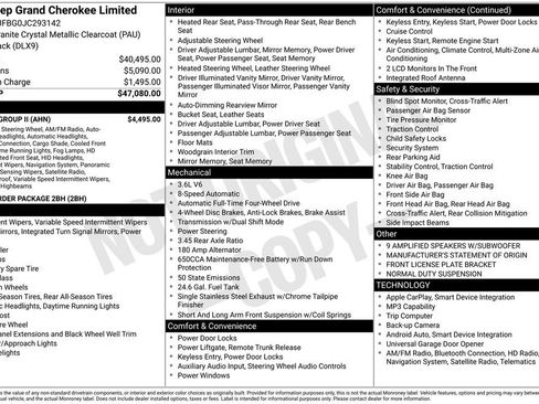 Used 2018 Jeep Grand Cherokee Limited w/ Luxury Group II image 2