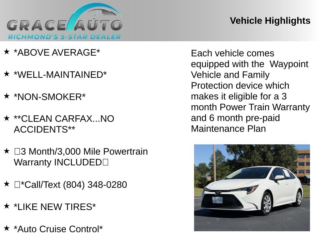 Used 2022 Toyota Corolla LE FWD image 2