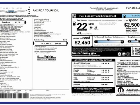 Used 2024 Chrysler Pacifica Touring-L image 4