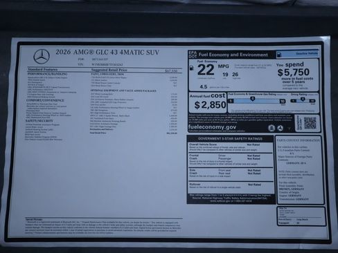 New 2026 Mercedes-Benz GLC 43 AMG 4MATIC image 9