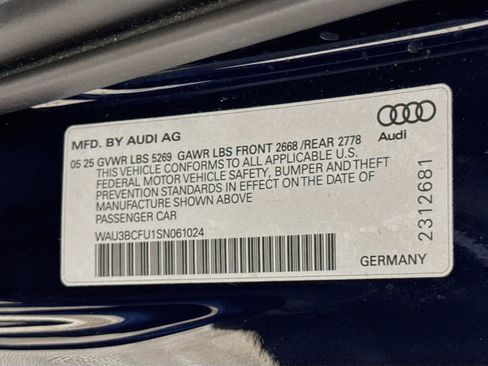 Certified 2025 Audi A5 2.0T Premium w/ 19" Wheel Package AWD/4WD image 30