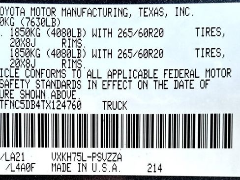 New 2026 Toyota Tundra Platinum image 26