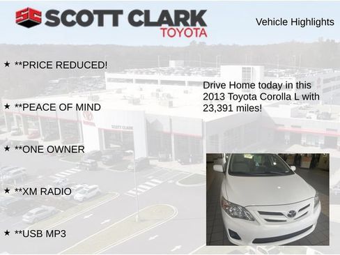 Used 2013 Toyota Corolla L FWD image 7