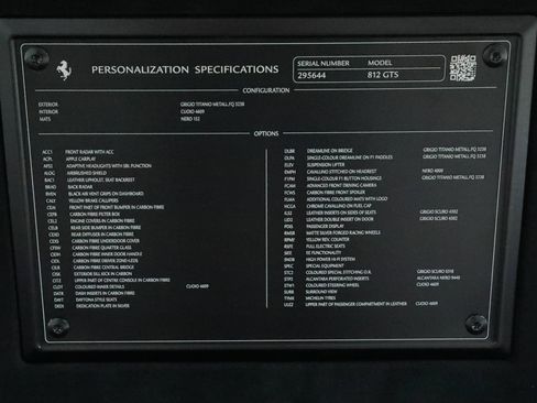 Certified 2023 Ferrari 812 GTS RWD image 38