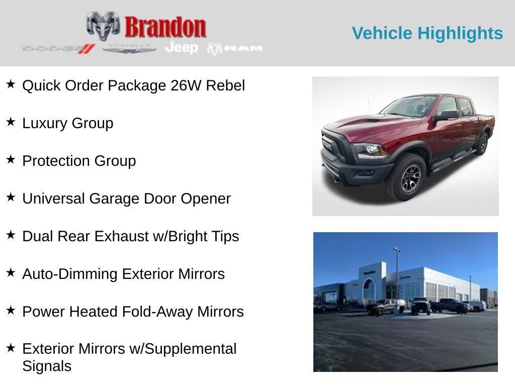 Used 2018 RAM 1500 Rebel w/ Luxury Group AWD/4WD image 2