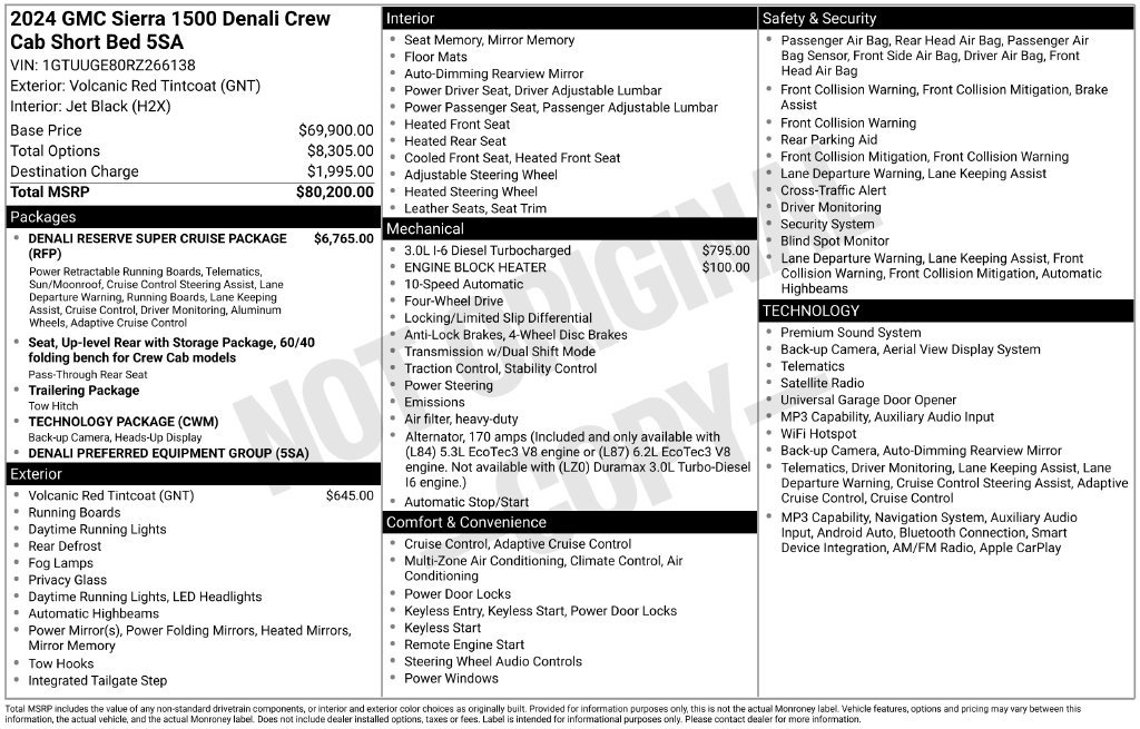 Used 2024 GMC Sierra 1500 Denali AWD/4WD image 2