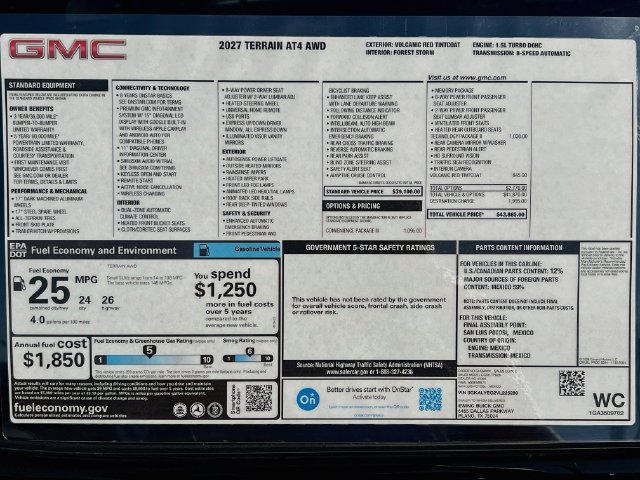 New 2027 GMC Terrain AT4 w/ Convenience Package III AWD/4WD image 21