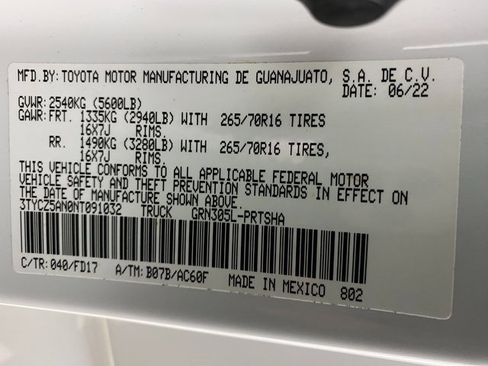 Certified 2022 Toyota Tacoma 4x4 Double Cab image 24