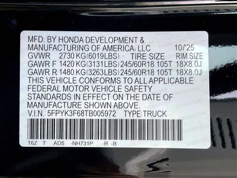 New 2026 Honda Ridgeline TrailSport image 17