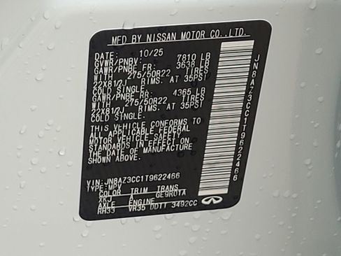 New 2026 INFINITI QX80 Autograph w/ Premium Cargo Package image 23