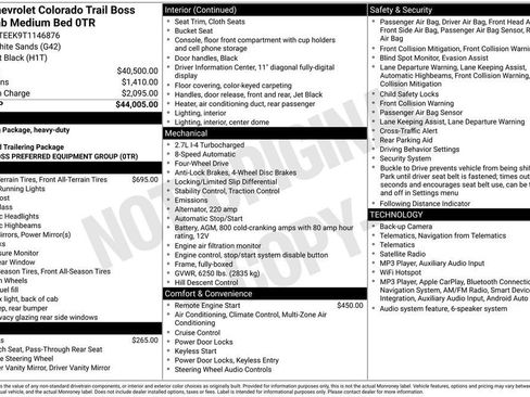 Certified 2026 Chevrolet Colorado Trail Boss AWD/4WD image 11