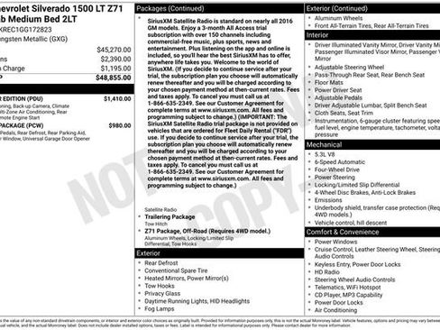 Used 2016 Chevrolet Silverado 1500 LT w/ All Star Edition image 40