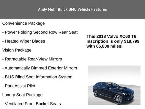 Used 2018 Volvo XC60 T6 Inscription w/ Luxury Seat Package AWD/4WD image 16