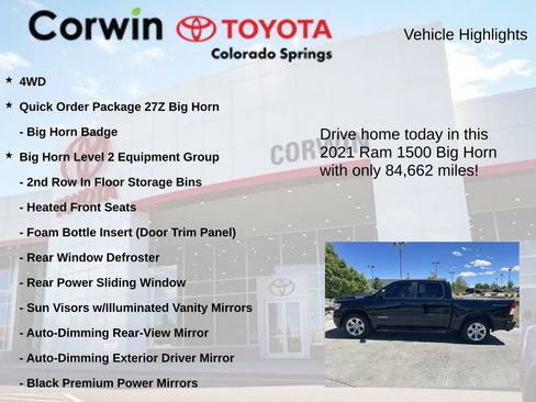 Used 2021 RAM 1500 Big Horn AWD/4WD image 7