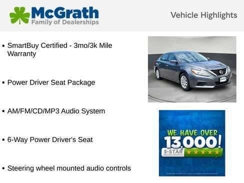 Used 2017 Nissan Altima 2.5 S w/ Power Driver Seat Package FWD image 6