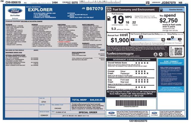 Used 2018 Ford Explorer Limited AWD/4WD image 4
