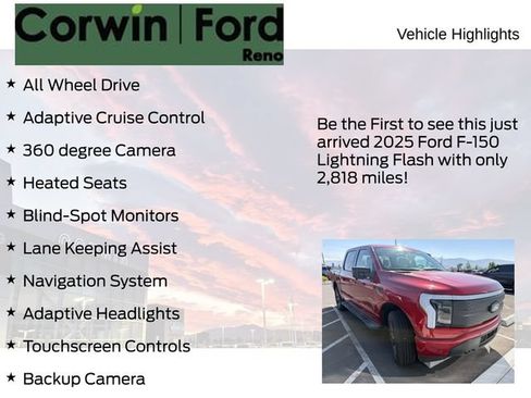 Used 2025 Ford F150 Lightning Flash AWD/4WD image 4