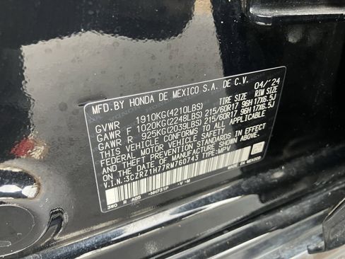 Certified 2024 Honda HR-V EX-L image 36