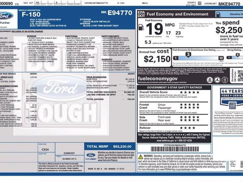 Certified 2021 Ford F150 Lariat w/ Max Trailer Tow Package AWD/4WD image 45