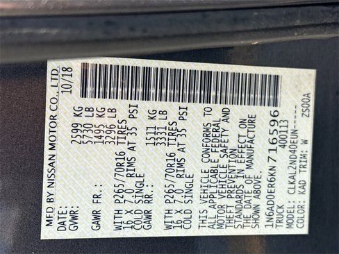 Used 2019 Nissan Frontier SV image 33