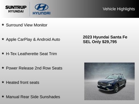Used 2023 Hyundai Santa Fe SEL w/ Premium Package AWD/4WD image 23