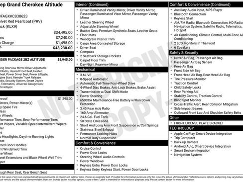 Used 2019 Jeep Grand Cherokee Altitude image 34