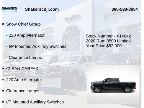 Used 2020 RAM 3500 Limited w/ Snow Chief Group image 6