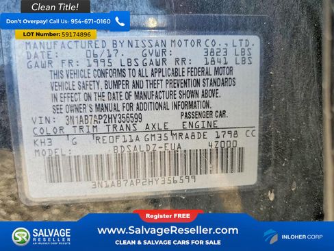 Used 2017 Nissan Sentra SV FWD image 16