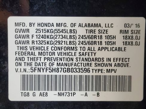Used 2016 Honda Pilot EX-L image 33