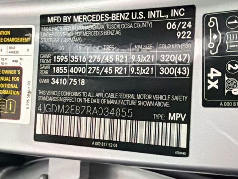 Certified 2024 Mercedes-Benz EQS 450+ 4MATIC SUV image 25