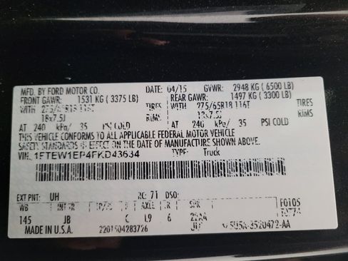 Used 2015 Ford F150 XLT w/ Equipment Group 301A Mid AWD/4WD image 33