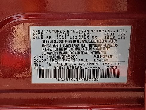 Used 2024 Nissan Sentra SV w/ Trunk Package FWD image 26