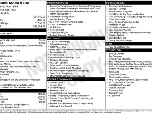 Used 2024 Hyundai Sonata N Line FWD image 35