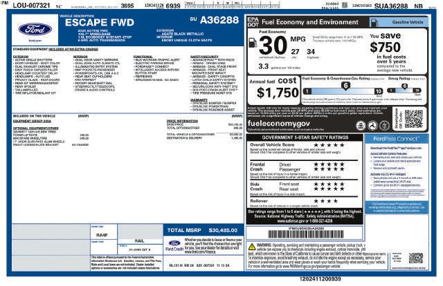 Certified 2025 Ford Escape Active FWD image 43