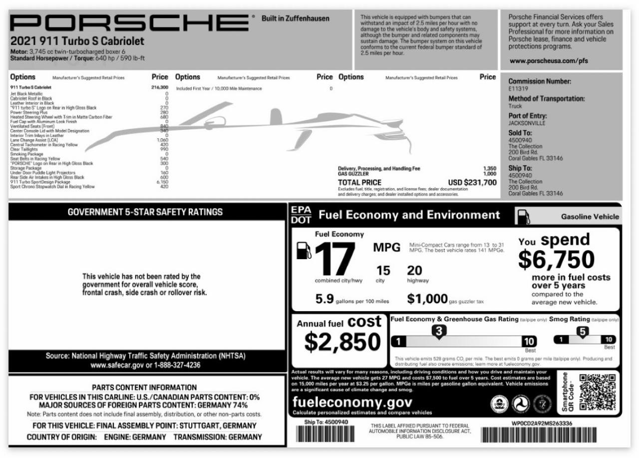 Used 2021 Porsche 911 Turbo S AWD/4WD image 28
