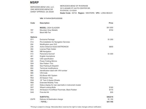 Certified 2024 Mercedes-Benz GLA 250 w/ Exclusive Package image 27