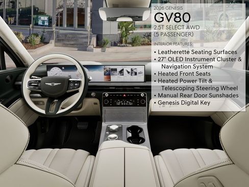 New 2026 Genesis GV80 2.5T Select image 21