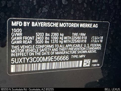 Used 2021 BMW X3 sDrive30i w/ Convenience Package RWD image 34