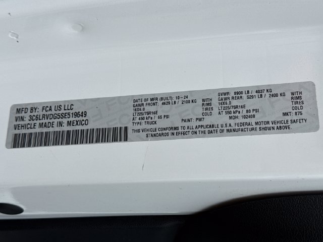 Used 2025 RAM ProMaster 2500 w/ Convenience Group FWD image 27