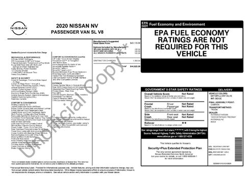 Used 2020 Nissan NV 3500 SL RWD image 2