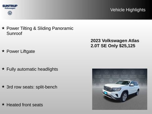 Used 2023 Volkswagen Atlas SE w/ Panoramic Sunroof Package FWD image 16