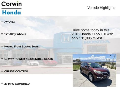 Used 2016 Honda CR-V EX image 6