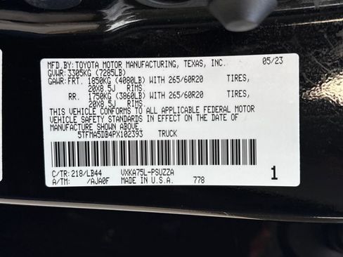 Used 2023 Toyota Tundra 1794 Edition w/ TRD Off-Road Package image 30