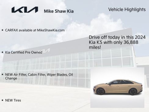 Certified 2024 Kia K5 GT-Line w/ GT-Line Premium Package FWD image 10