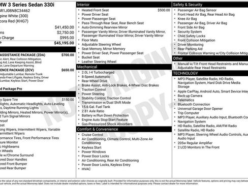 Used 2022 BMW 330i Sedan w/ Driving Assistance Package RWD image 2
