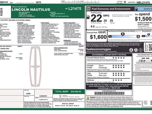 Used 2022 Lincoln Nautilus Reserve image 48