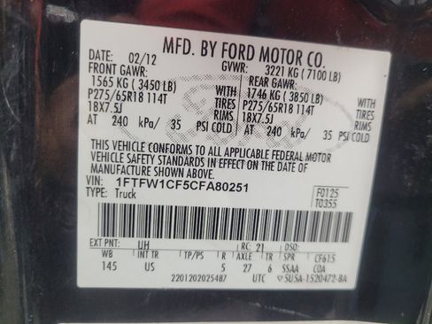 Used 2012 Ford F150 XLT w/ XLT Chrome Pkg image 33