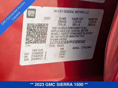 Used 2023 GMC Sierra 1500 Elevation w/ LPO, Elevation Black Package image 42