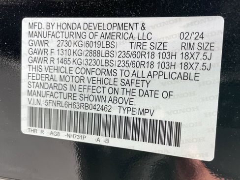 Used 2024 Honda Odyssey EX-L image 43